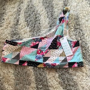 One shouldered bikini top